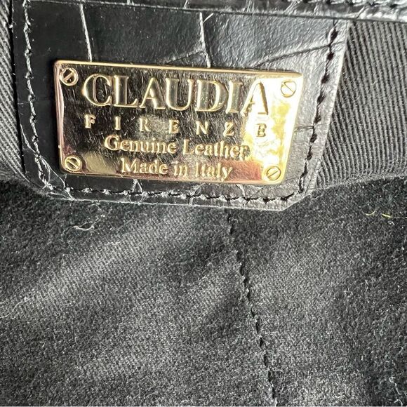 Italian Leather Handbag Claudia Firenze - Black - Picture 12 of 12